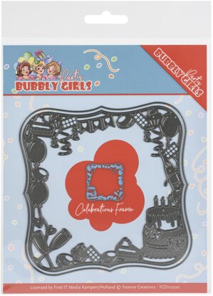 Find It Trading Yvonne Creations Die - Celebration Frame, Bubbly Girls Party