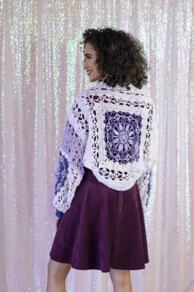 Women's Shawl Lavender Frost in Universal Yarn Rozetti Yarns Merino Mist - Downloadable PDF