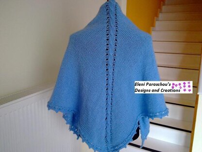 Whispering sea shawl