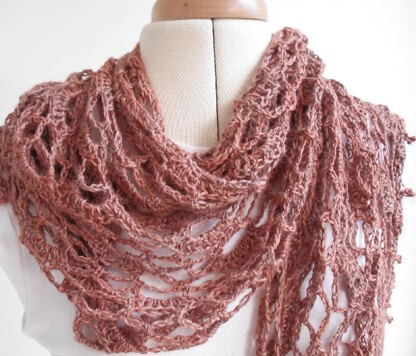 Nutmeg lace shawl