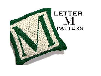 Letter M Pillow