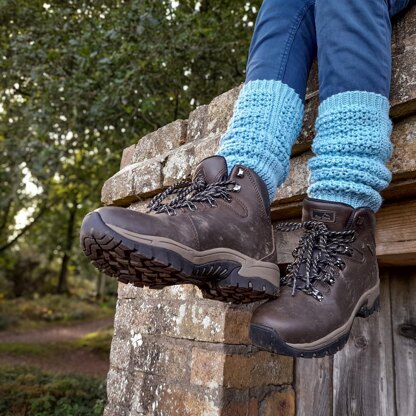 Frosted Pine Leg Warmers & Yoga Socks