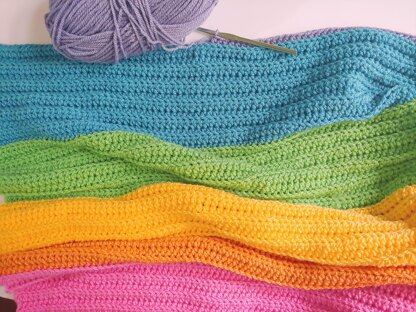 Beginner-Friendly Rainbow Blanket