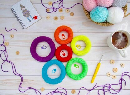 Rainbow stacking rings