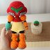 Armored Hero & Mini Metroid-Inspired Amigurumi – Fanart Crochet PDF