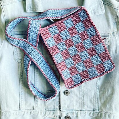 Checkered Cross Body Bag