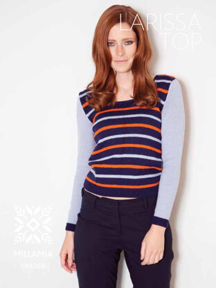 Larisa Top in MillaMia Merino Wool - Downloadable PDF