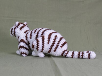 White tiger amigurumi / ホワイトタイガーのあみぐるみ