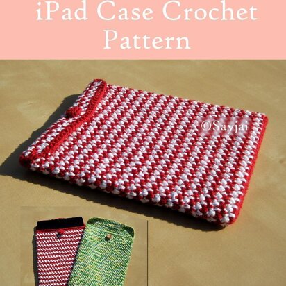 Red & White iPad Case Crochet Pattern