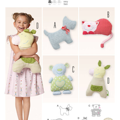 Burda Style Doll Clothes Sewing Pattern B6886 - Paper Pattern, Size ONE SIZE