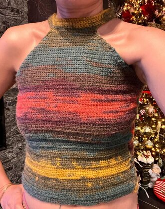 Crochet Halter Top Pattern Beginner Crochet Pattern For Summer Crochet Cropped Top Pattern Easy Crochet Pattern Tank Top Sleeveless Pattern