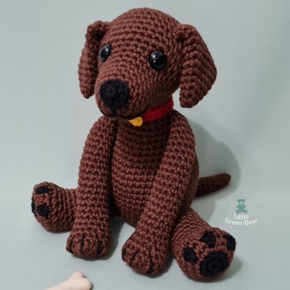 Lenny the Labrador - UK Terminology - Amigurumi