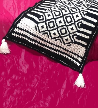 Black Boho Blanket