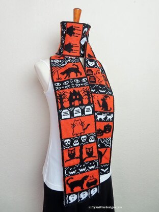 A Purrfect Scare Halloween Scarf