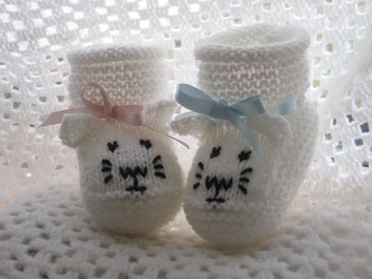 Little Kitten Baby Booties