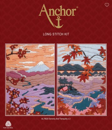 Anchor Serenity Tquility Pk2 Long Stitch Kit