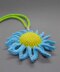 Large flower hanging decoration - versatile & easy  from scraps of yarn