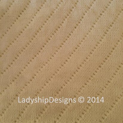 Easy Eyelet Baby Blanket