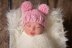 Double Pompom Winter Hat Hat Ears Bear Children Baby