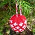 Danish Cross Christmas Bauble Knitting Pattern - Christmas Knitting Patterns