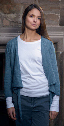 The Fibre Co. Tie Front Cardigan PDF.