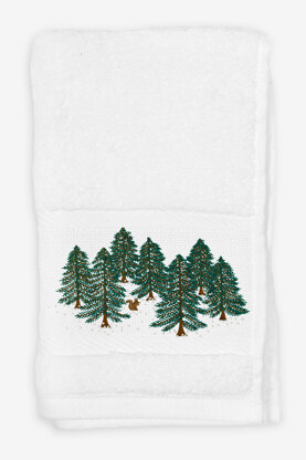 DMC Snowy Forest Embroidery Pattern - PAT1820 - Downloadable PDF