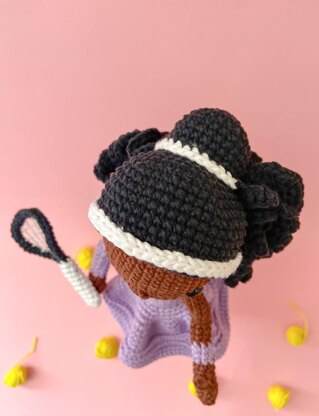 SERENA THE TENNIS PLAYER - CROCHET AMIGURUMI PATTERN