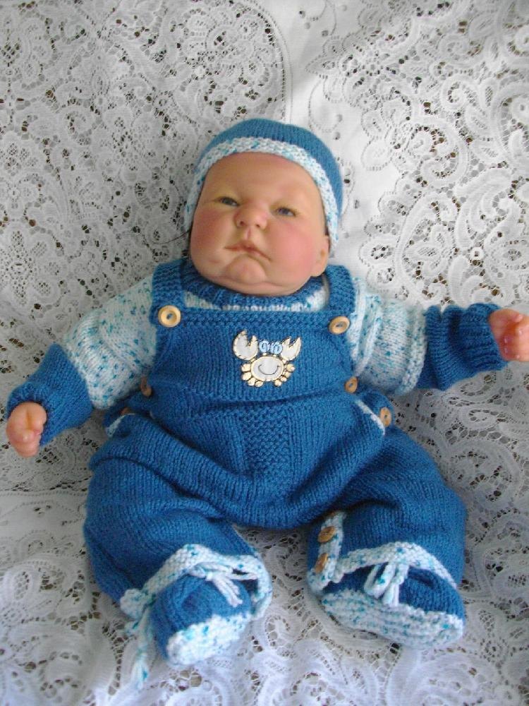 Knitted store baby dungarees