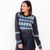 Multi Tartan Jumper - Free Knitting Pattern For Women in Paintbox Yarns Simply DK