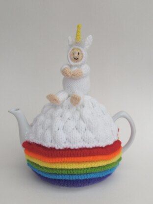 Unicorn Over the Rainbow Tea Cosy