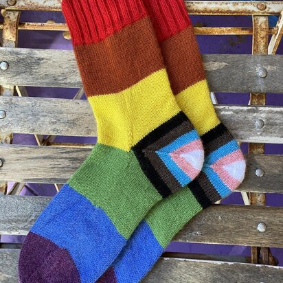 Progress Pride Socks