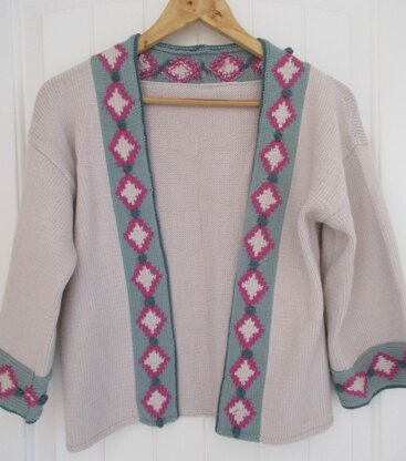 Diamond Edge Wide Sleeve Cardigan