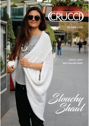 1775 Sleeveless Slouchy Shawl