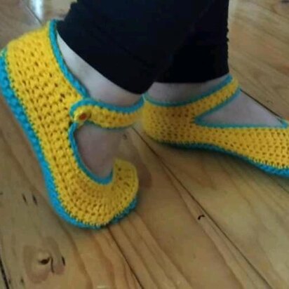 Women House Slippers Worked Flat