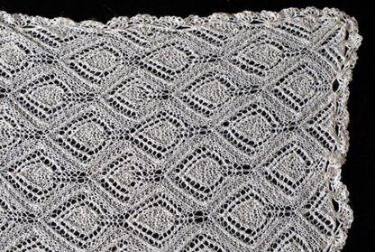 Rectangle lace shawl "Annabelle"