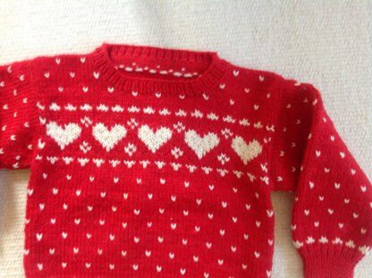 #02 Heart & Doll Child's Sweaters