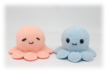 Crochet Reversible Octopus, Double-sided Octopus Pattern