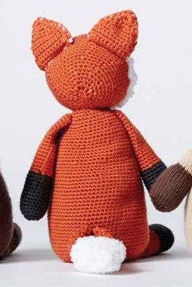 Francis The Fox Toy in Caron Simply Soft, Simply Soft Heathers and Bernat Pipsqueak - Downloadable PDF