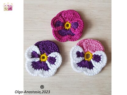 Pansies crochet