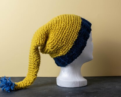 Easy Knit Pixie Hat for adults