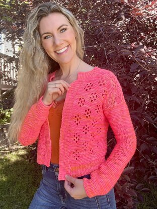 Daisy Dream Bomber Knitting pattern by Lovely by Lee