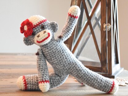 Spunky The Little Sock Monkey Amigurumi