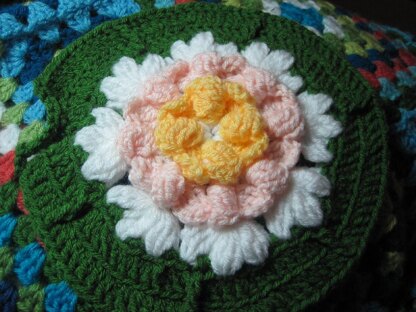 Water Lily Afghan Square