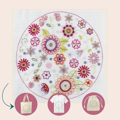 Un Chat Dans L'Aiguille Easy Customize - Mandala - Size L Embroidery Kit