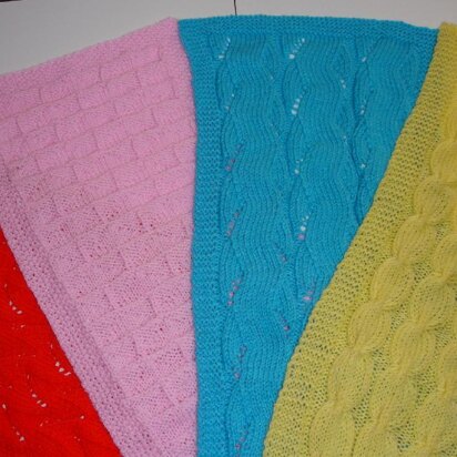 Four Scarves - knitting pattern
