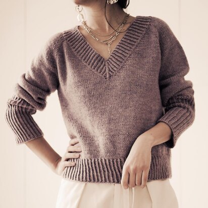 Basic V - knitting pattern