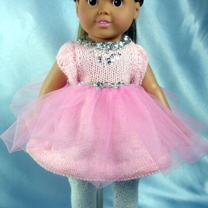 Little Miss Ballerina, Knitting Patterns fit American Girl and other 18-Inch Dolls