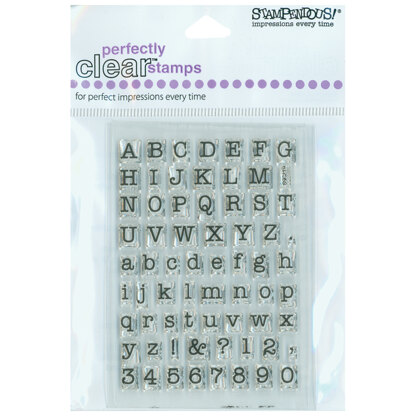 Stampendous Perfectly Clear Stamps - Small Typewriter Alphabet