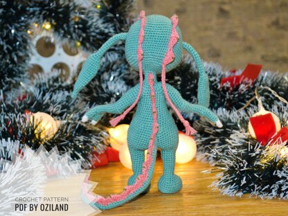 Crochet Pattern Dinosaur Girl Amigurumi toy