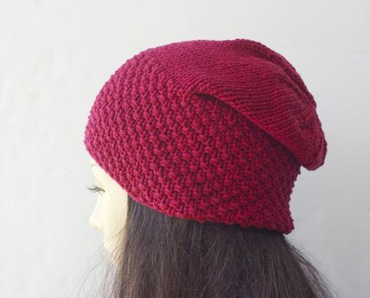 Diamond Pattern Knit Hat